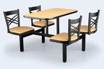 The HYDRA Swivel Seat Dining Solution - A great option for Industrial Break Rooms or Cafeteria Applications! 
